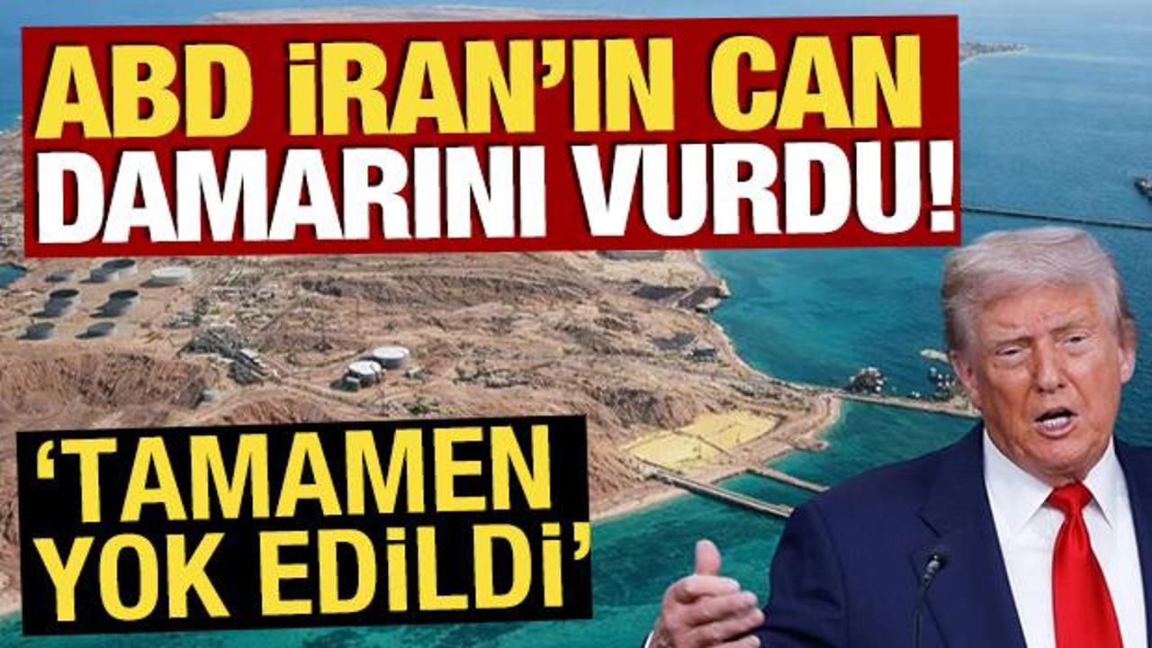 Trump: Hark adasını vurduk! 'Tamamen yok edildi'