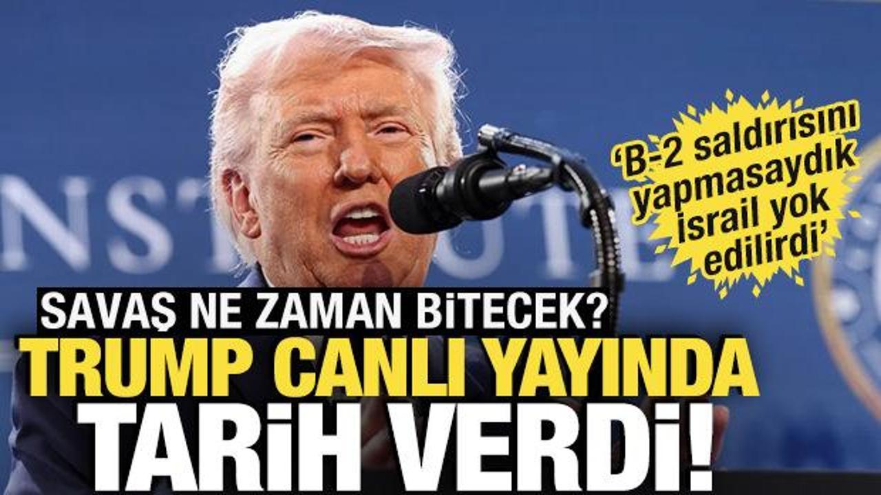 Trump'tan son dakika İran a&ccedil;ıklaması! 'Saldırıyı yapmasaydık İsrail yok edilirdi'