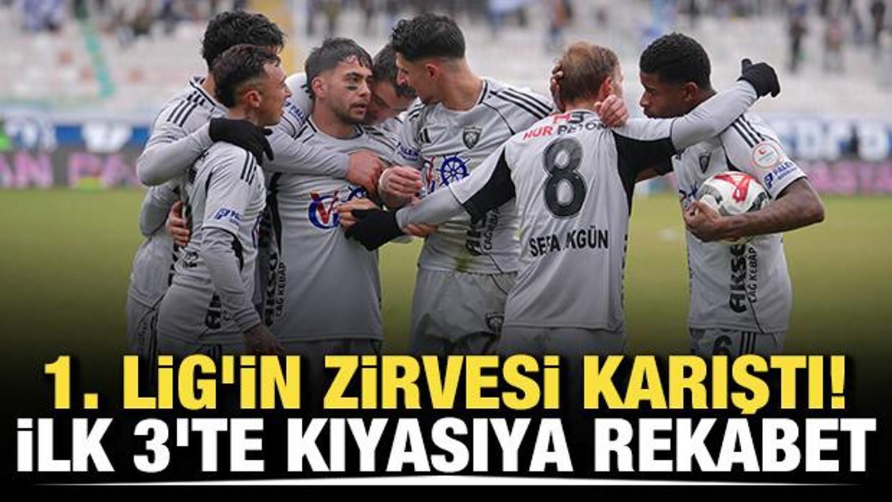 1. Lig'in zirvesi karıştı! İlk 3'te kıyasıya rekabet
