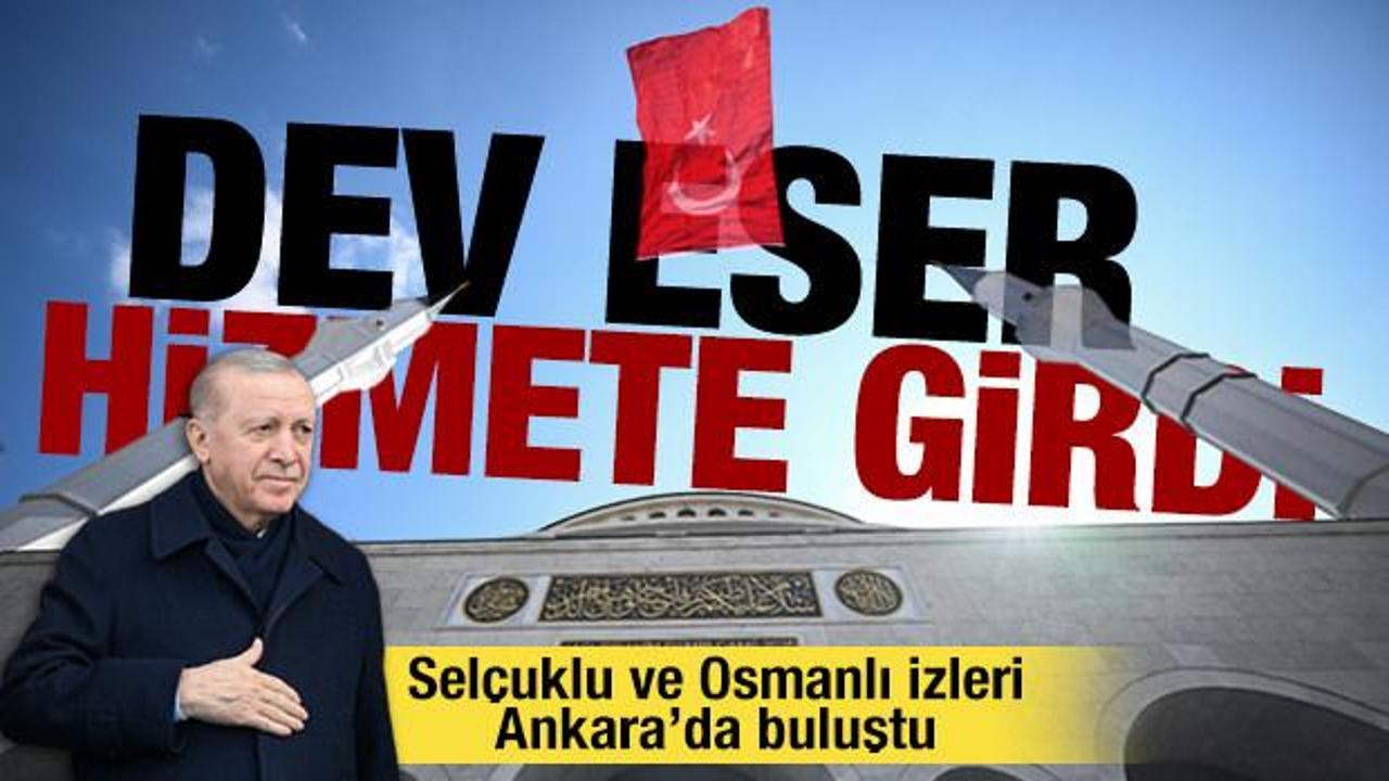 Cumhurbaşkanı Erdoğan Ankara'da Hacı İbrahim Demir Camii'ni hizmete a&ccedil;tı