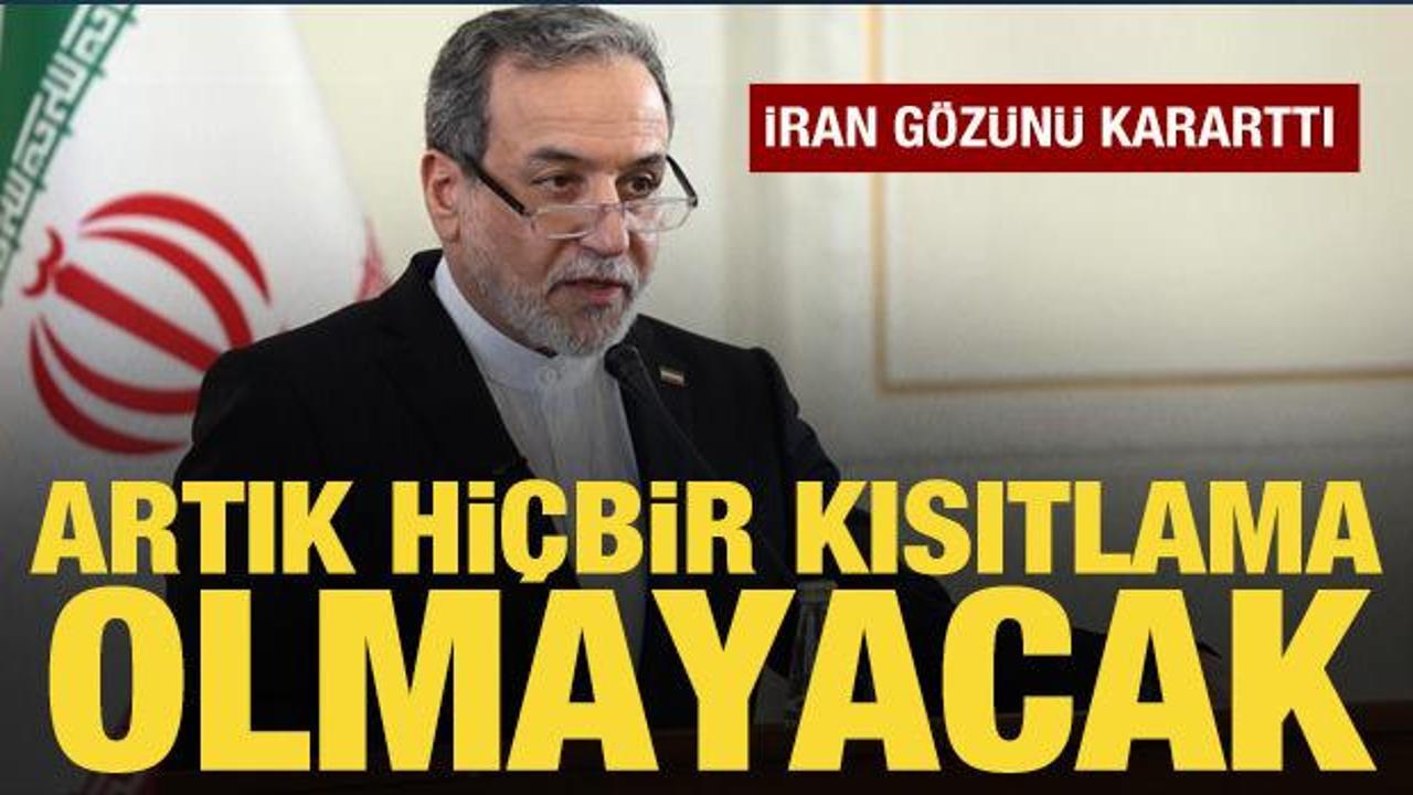 İran g&ouml;z&uuml;n&uuml; kararttı: Artık hi&ccedil;bir kısıtlama olmayacak!