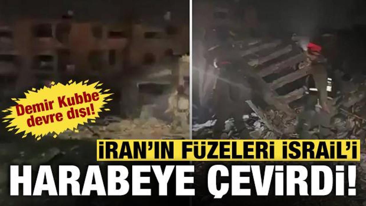 İran İsrail'i harabeye &ccedil;evirdi: Demir Kubbe devre dışı kaldı!