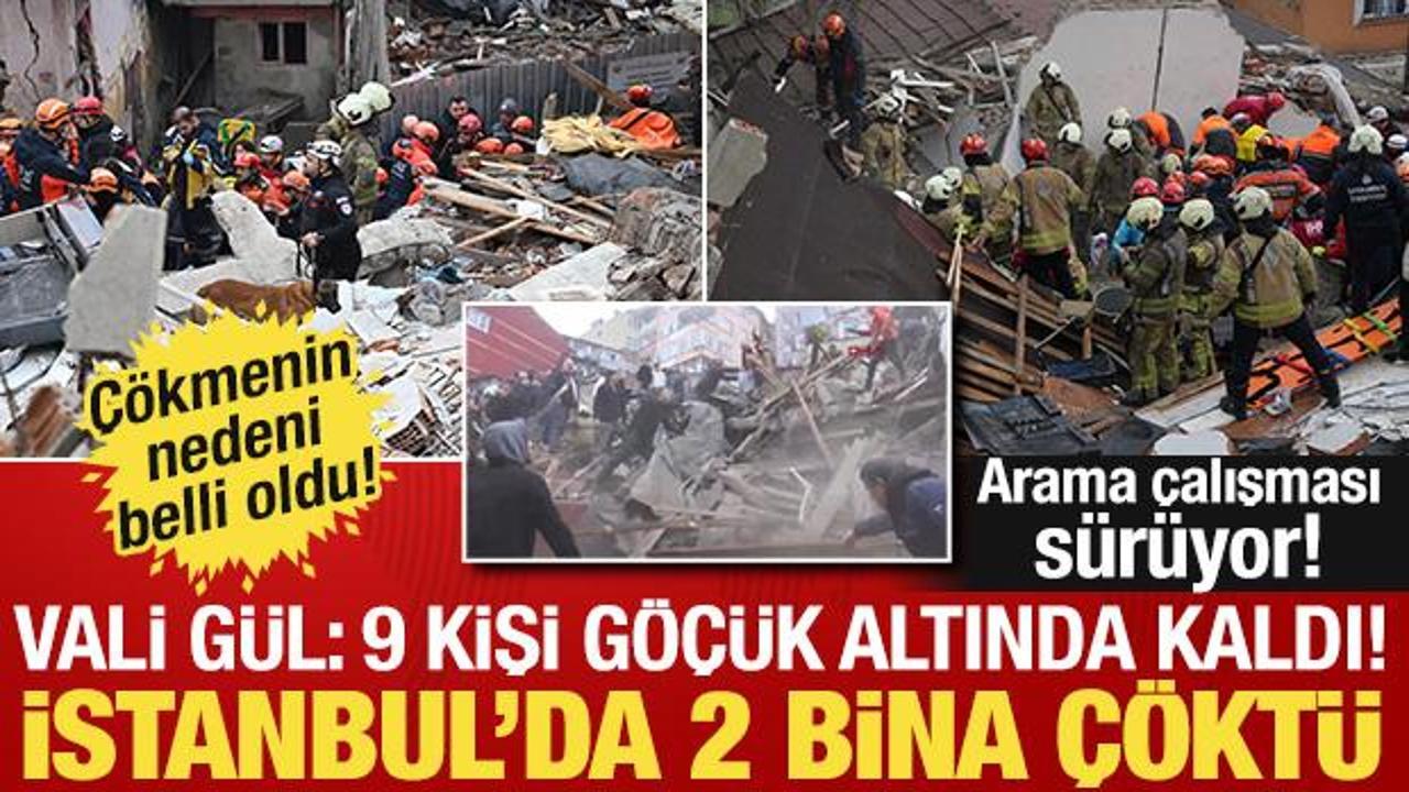 İstanbul Fatih'te 2 bina &ccedil;&ouml;kt&uuml;!