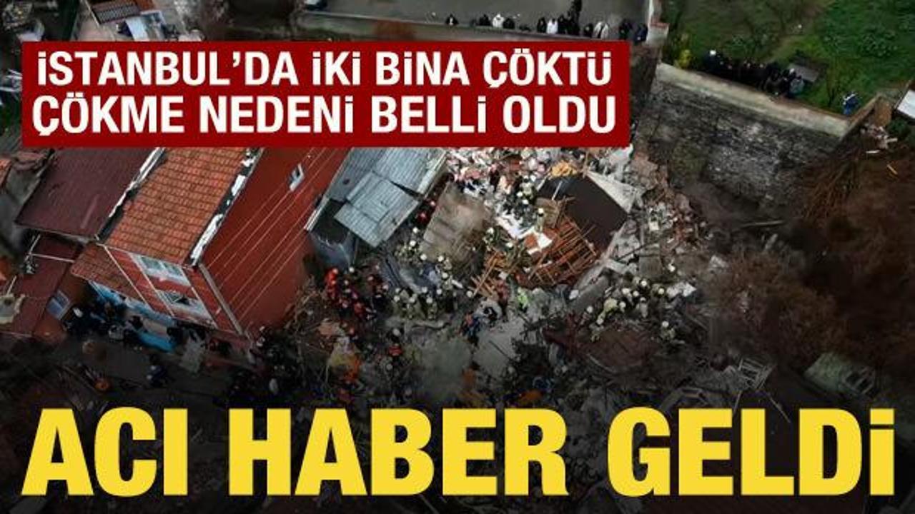 İstanbul Fatih'te 2 bina &ccedil;&ouml;kt&uuml;: Acı haber geldi