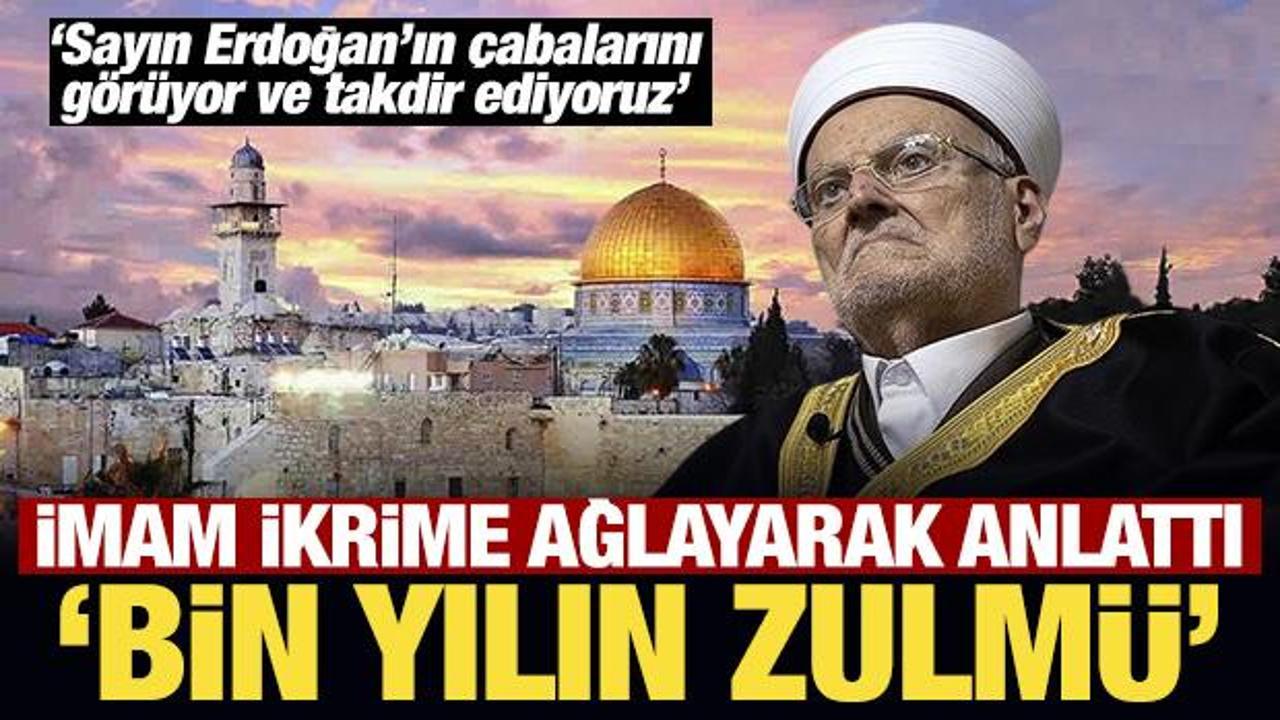 Mescid-i Aksa'yı işgal hazırlığı! İmam İkrime ağlayarak anlattı