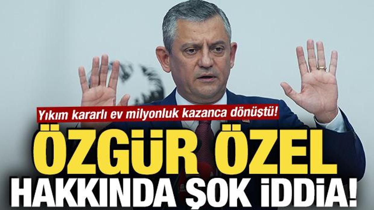&Ouml;zg&uuml;r &Ouml;zel hakkında şok iddia! Yıkım kararlı ev milyonluk kazanca d&ouml;n&uuml;şt&uuml;