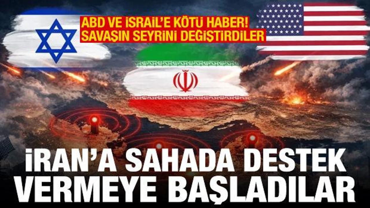 ABD ve İsrail'e k&ouml;t&uuml; haber! İran'a savaşta destek vermeye başladılar