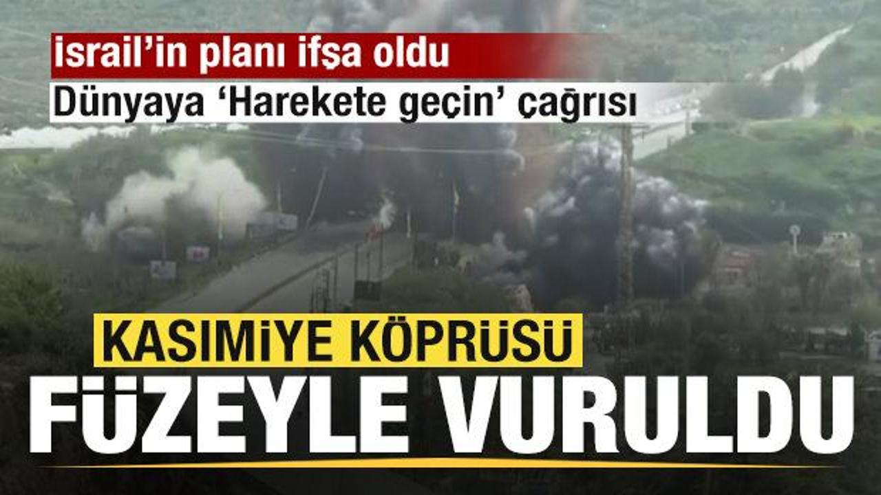 Savaş yayılıyor! Kasımiye K&ouml;pr&uuml;s&uuml; f&uuml;zeyle vuruldu İsrail'in planı ifşa oldu! D&uuml;nyaya &ccedil;ağrı