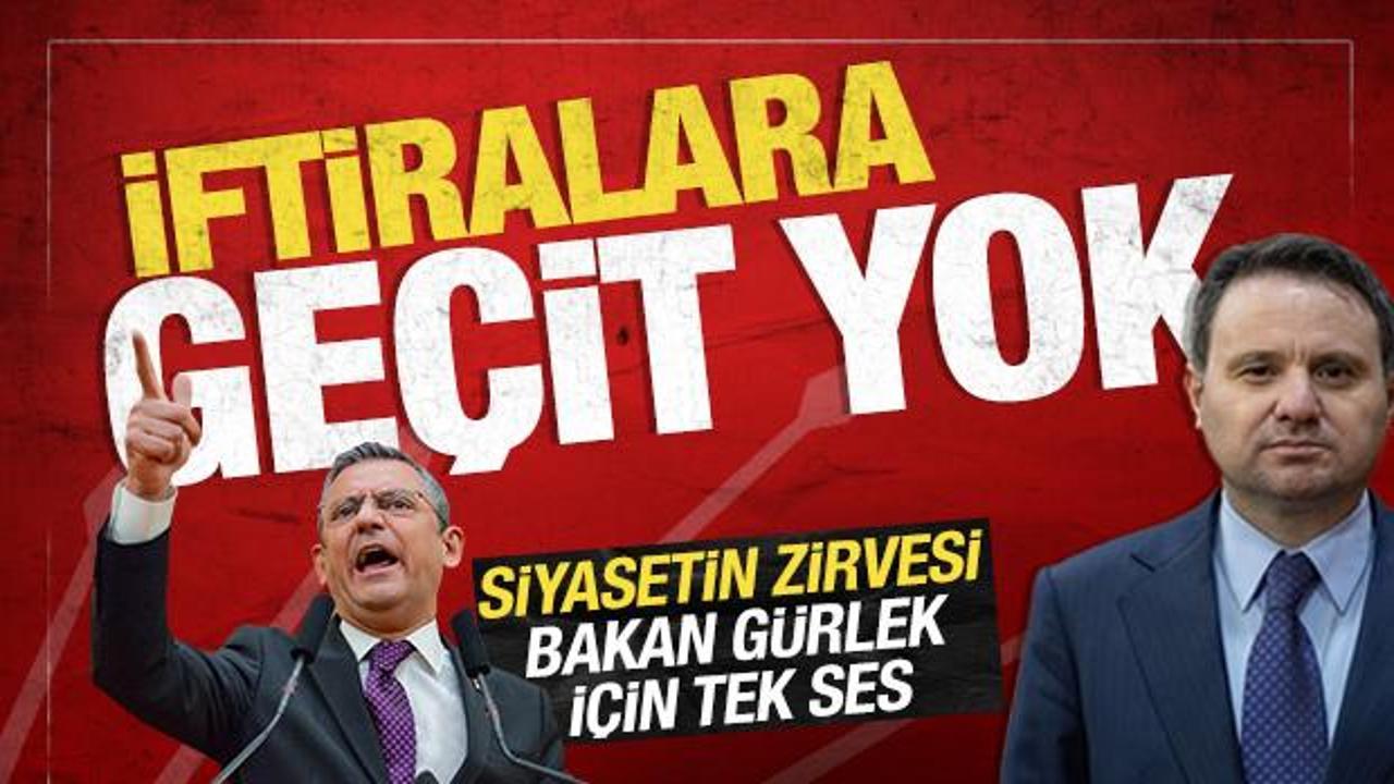 Siyasetin zirvesi Bakan G&uuml;rlek i&ccedil;in tek ses: İftiralara ge&ccedil;it yok
