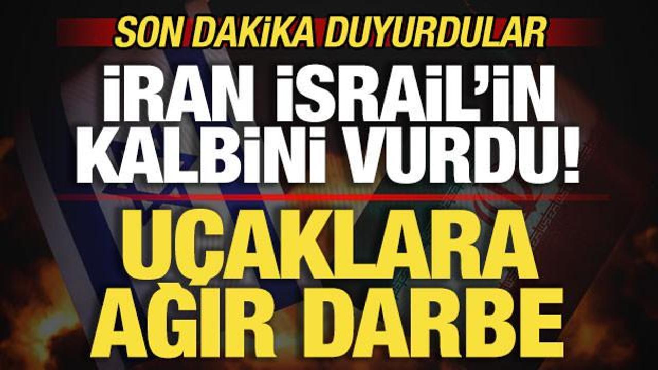 Son dakika duyurdular! İran, İsrail’in kalbini vurdu! Uçaklara ağır darbe