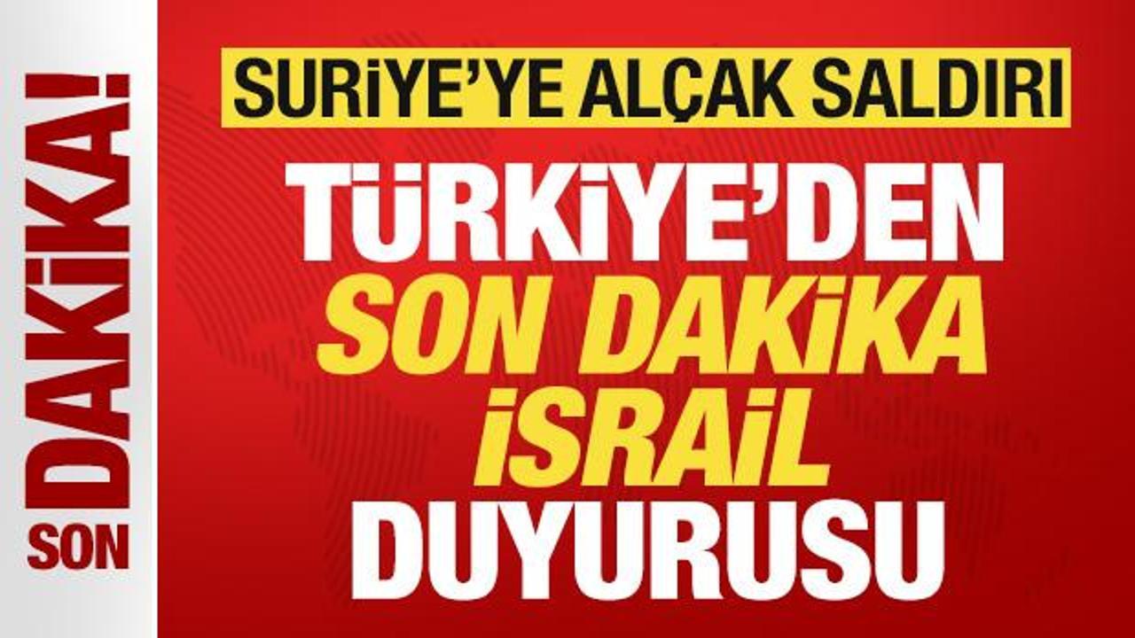 Suriye’ye alçak saldırı! Türkiye’den son dakika İsrail duyurusu Suriye’ye alçak saldırı! Türkiye’den son dakika İsrail duyurusu