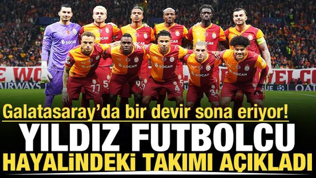 Galatasaray'da bir devir sona eriyor! Yıldız futbolcu oynamak istediği takımı a&ccedil;ıkladı