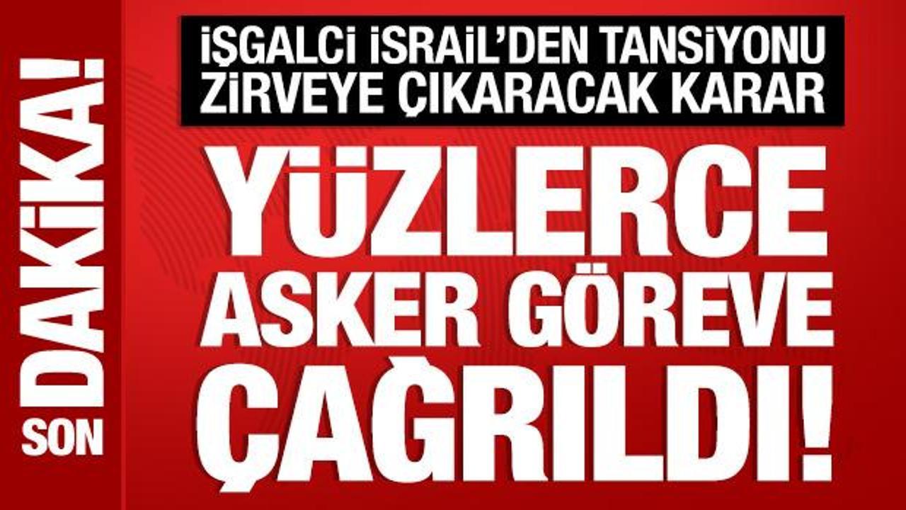 İsrail&rsquo;den yeni karar: 400 bin yedek asker silah altına alınıyor