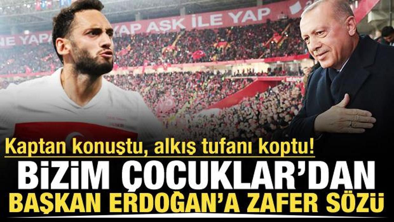 Kaptan konuştu, alkış tufanı koptu! Bizim &Ccedil;ocuklar'dan Başkan Erdoğan'a zafer s&ouml;z&uuml;