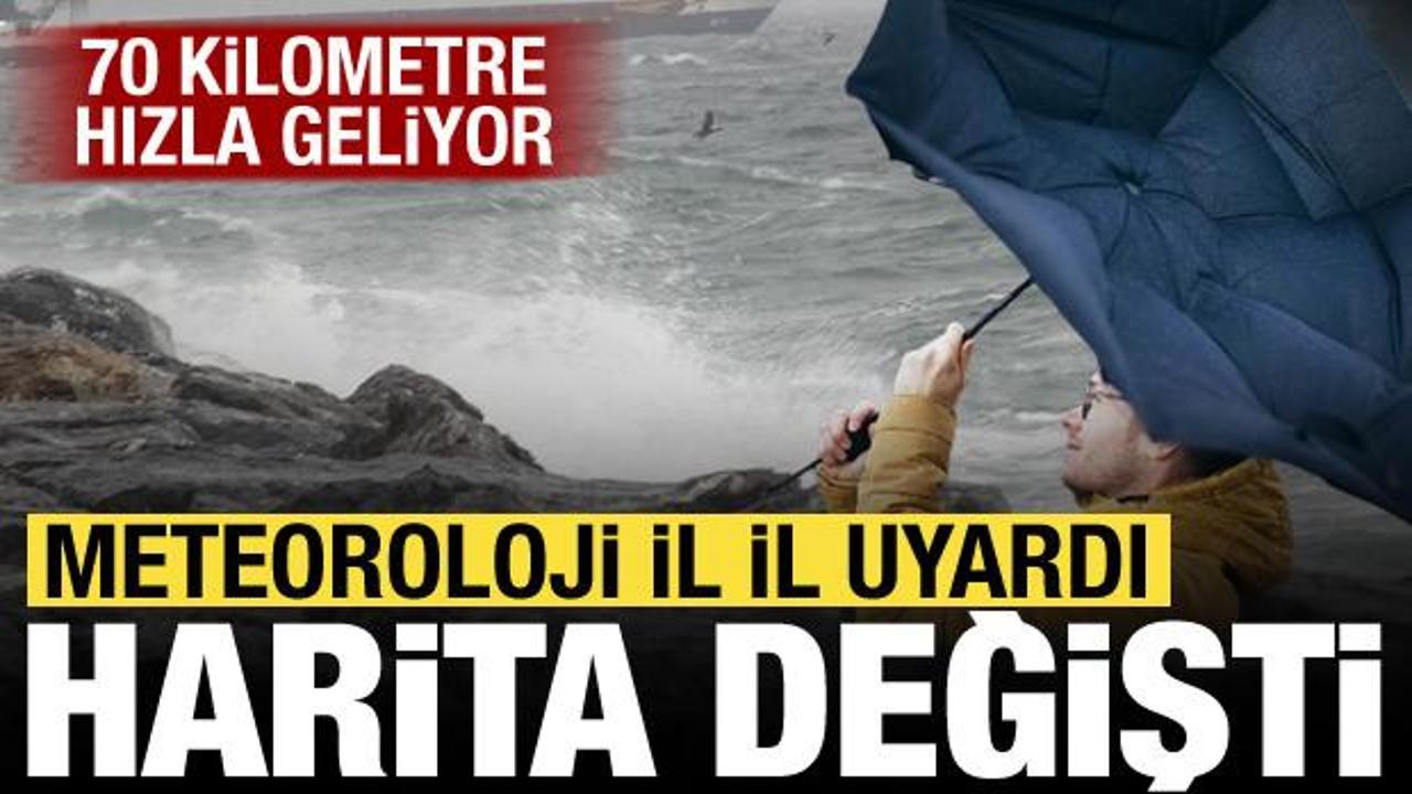 Saatte 70 km hızla geliyor! Meteoroloji'den bir&ccedil;ok il i&ccedil;in kritik uyarı