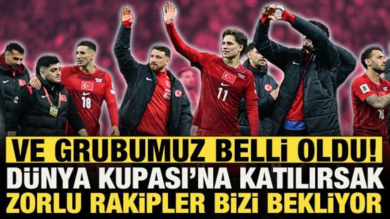 A Milli Takım'ın D&uuml;nya Kupası grubu belli oldu! Kosova'yı elersek zorlu rakipler bekliyor