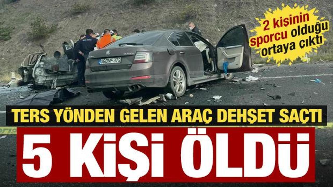Ankara'da korkun&ccedil; kaza! 2 ara&ccedil; &ccedil;arpıştı: 5 kişi hayatını kaybetti