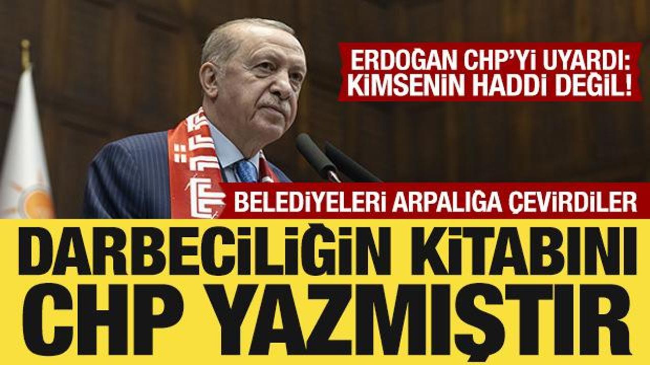 Cumhurbaşkanı Erdoğan'dan CHP'ye sert s&ouml;zler!