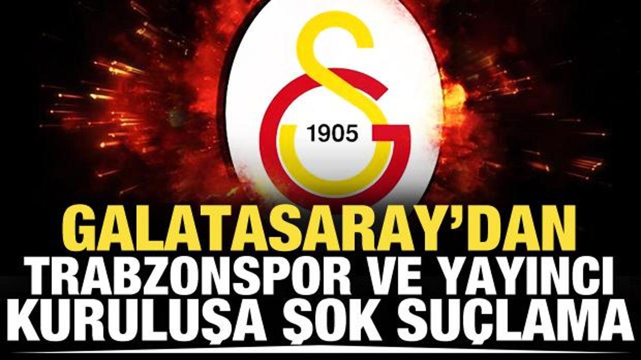 Galatasaray'dan Trabzonspor'a ve yayıncı kuruluşa şok su&ccedil;lama! '&Ccedil;irkinlik yakışmadı'