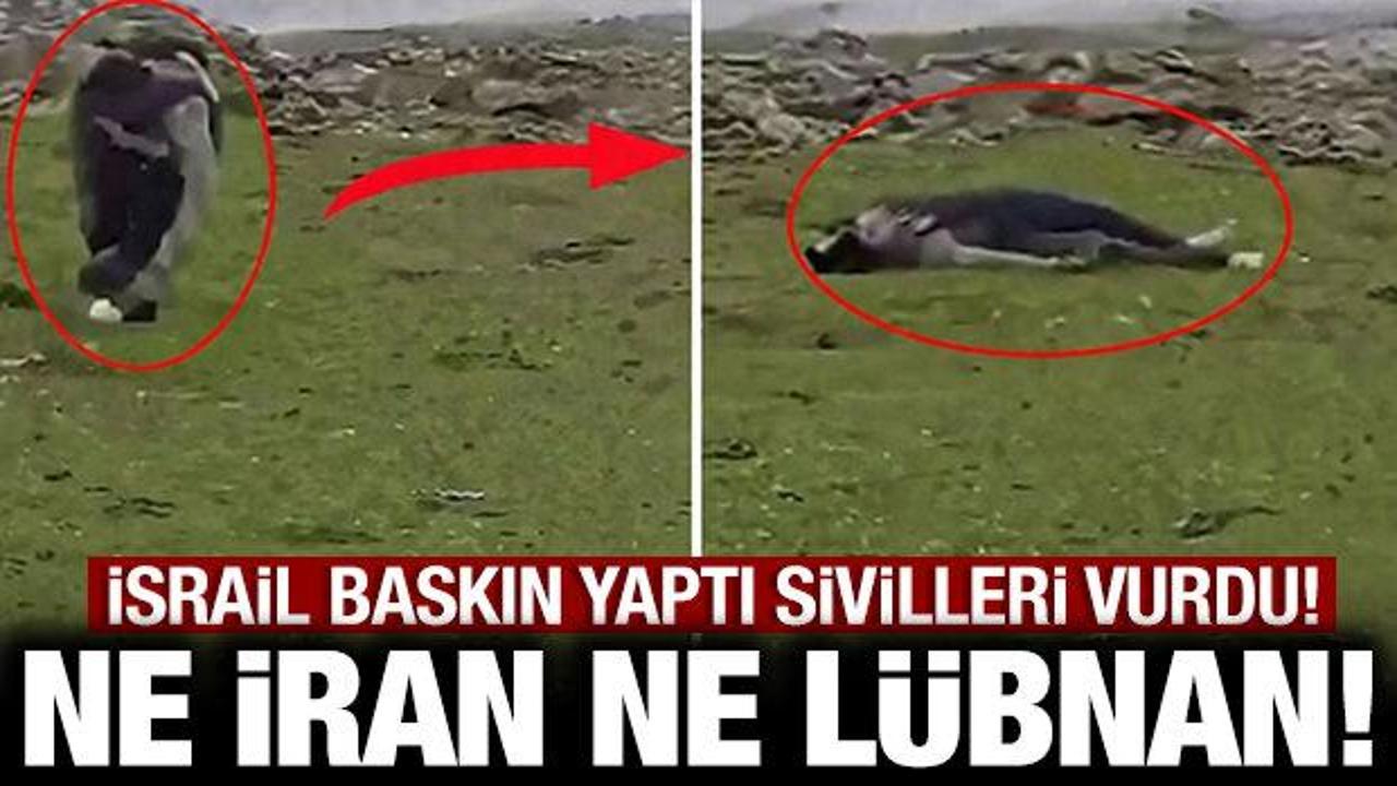 İsrail baskın d&uuml;zenleyip sivilleri vurdu: Ne İran ne L&uuml;bnan!