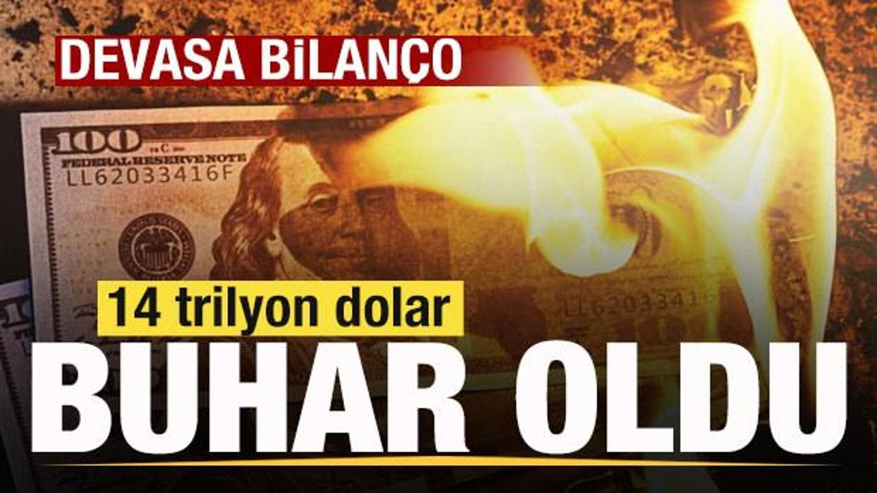 Savaş vurdu! Devasa bilan&ccedil;o! 14 trilyon dolar buhar oldu