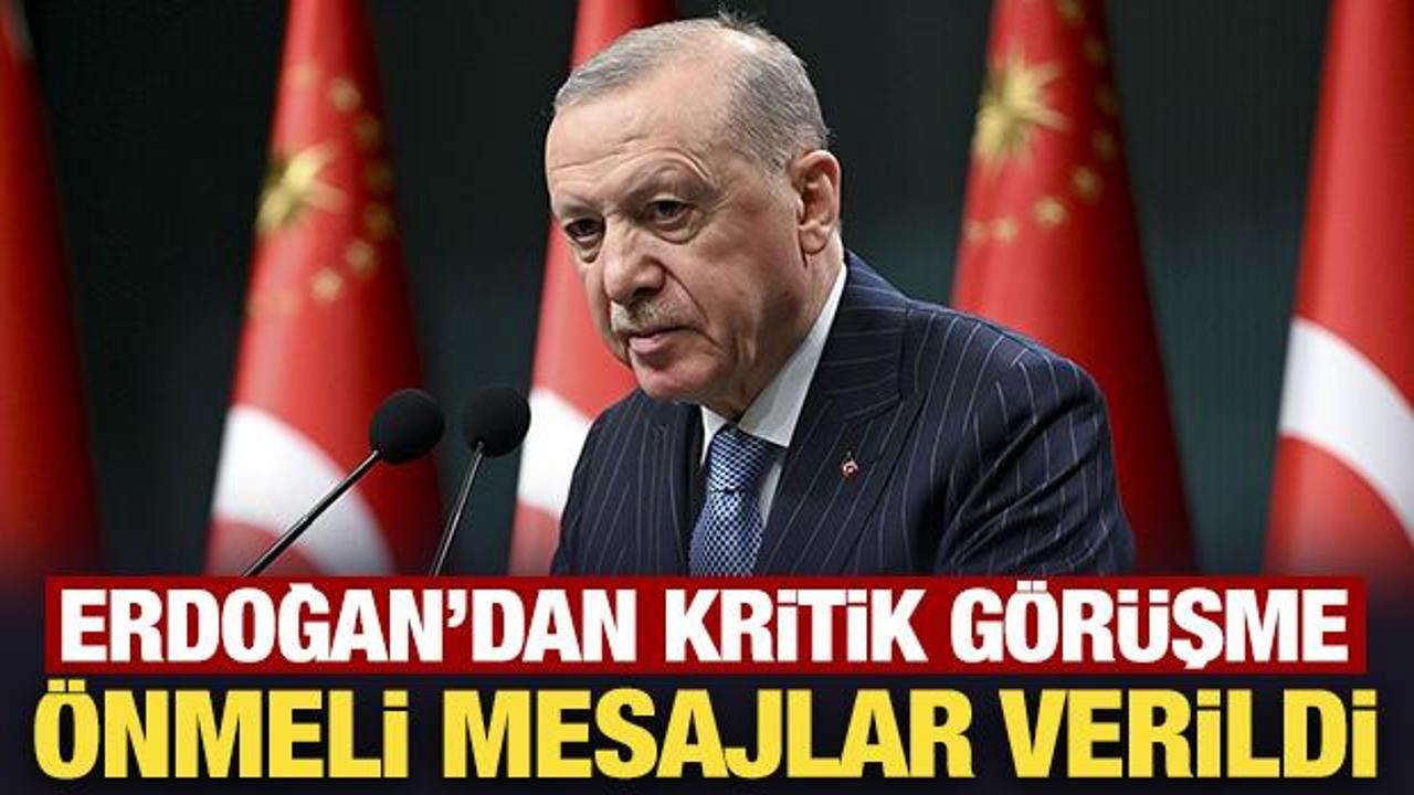 Son Dakika: Erdoğan'dan Ne&ccedil;irvan Barzani ile kritik g&ouml;r&uuml;şme