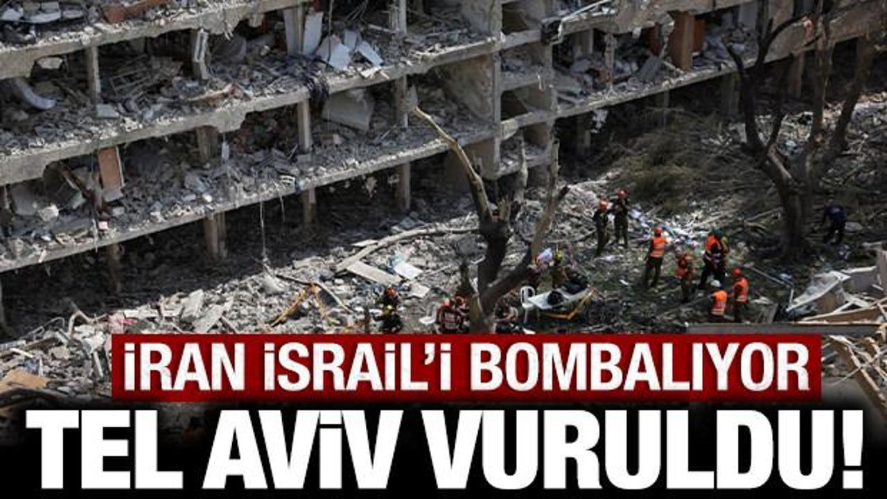 Son dakika haberi: İran İsrail'i &ccedil;ok sert vuruyor: Tel Aviv'de sirenler &ccedil;alıyor!