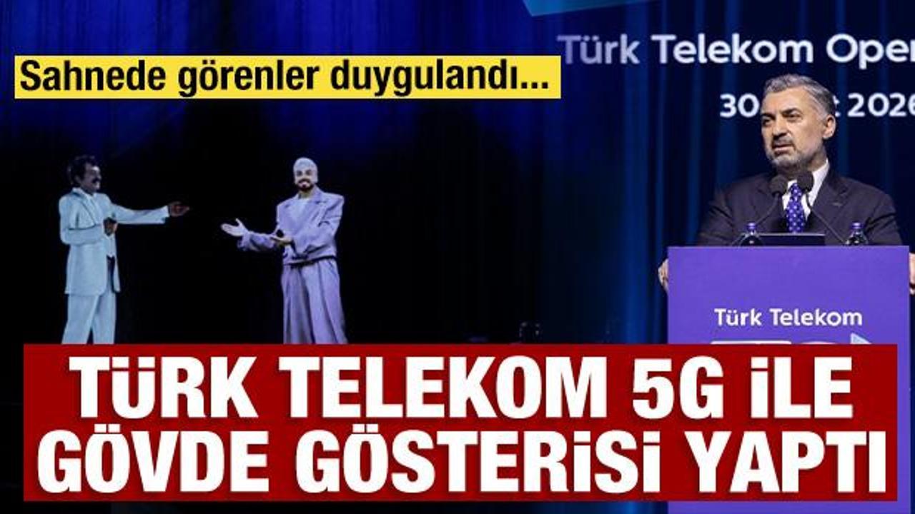T&uuml;rk Telekom&rsquo;dan AKM&rsquo;de 5G ile g&ouml;vde g&ouml;sterisi: Sefo, 5G ile M&uuml;sl&uuml;m G&uuml;rses'le d&uuml;et yaptı