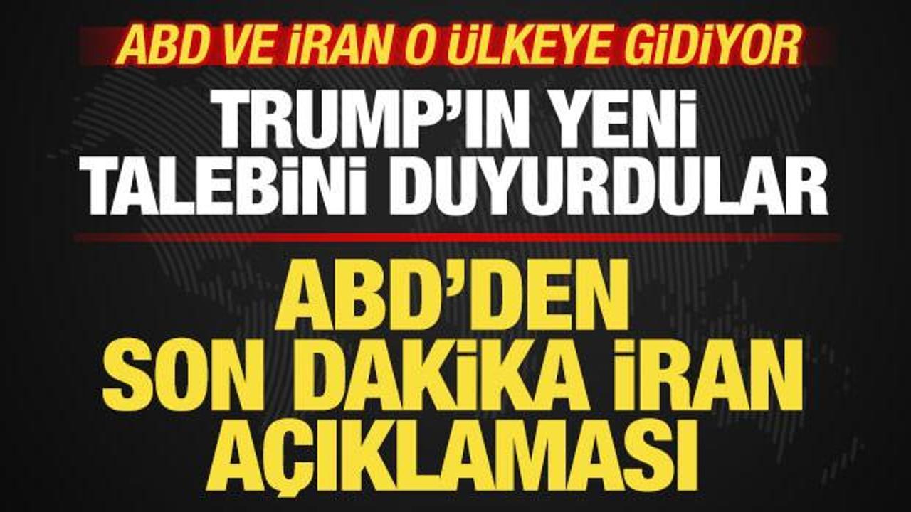 ABD'den son dakika İran a&ccedil;ıklaması! Beyaz Saray resmen iletti! Trump'tan H&uuml;rm&uuml;z talebi