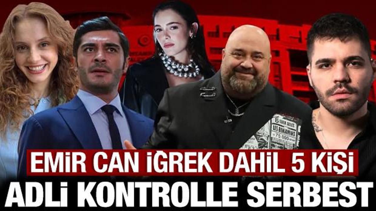 Burak Deniz ve Emir Can İğrek dahil 5 ş&uuml;pheli adli kontrolle serbest