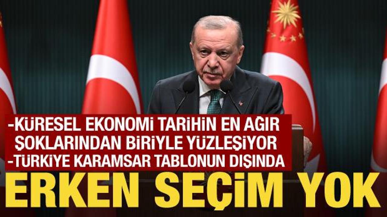 Cumhurbaşkanı Erdoğan: Erken veya ara se&ccedil;im yok!