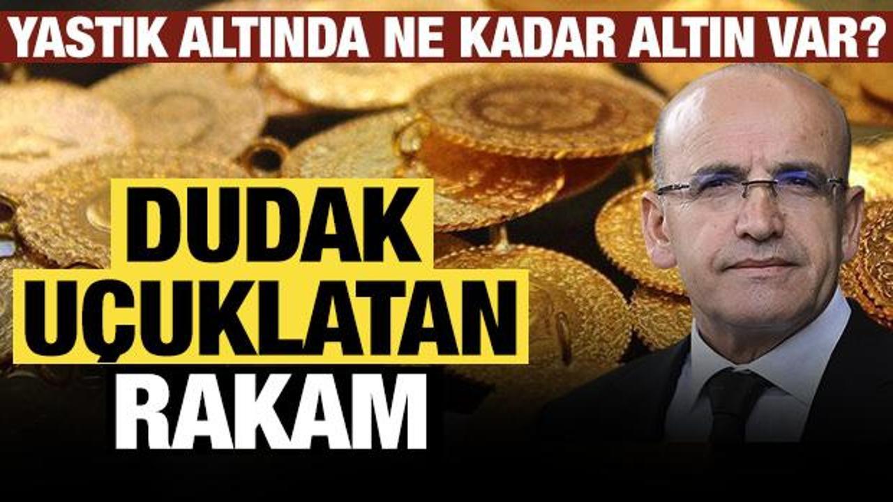 Dudak u&ccedil;uklatan rakam: Yastık altında ne kadar altın var? Bakan Şimşek a&ccedil;ıkladı