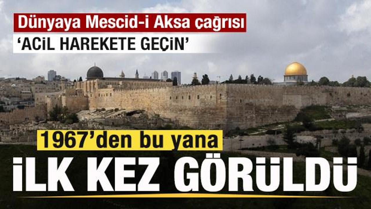 Dünyaya Mescid-i Aksa ‘Acil harekete geçin’ çağrısı! 1967’den bu yana en yüksek sayı Dünyaya Mescid-i Aksa ‘Acil harekete geçin’ çağrısı! 1967’den bu yana en yüksek sayı