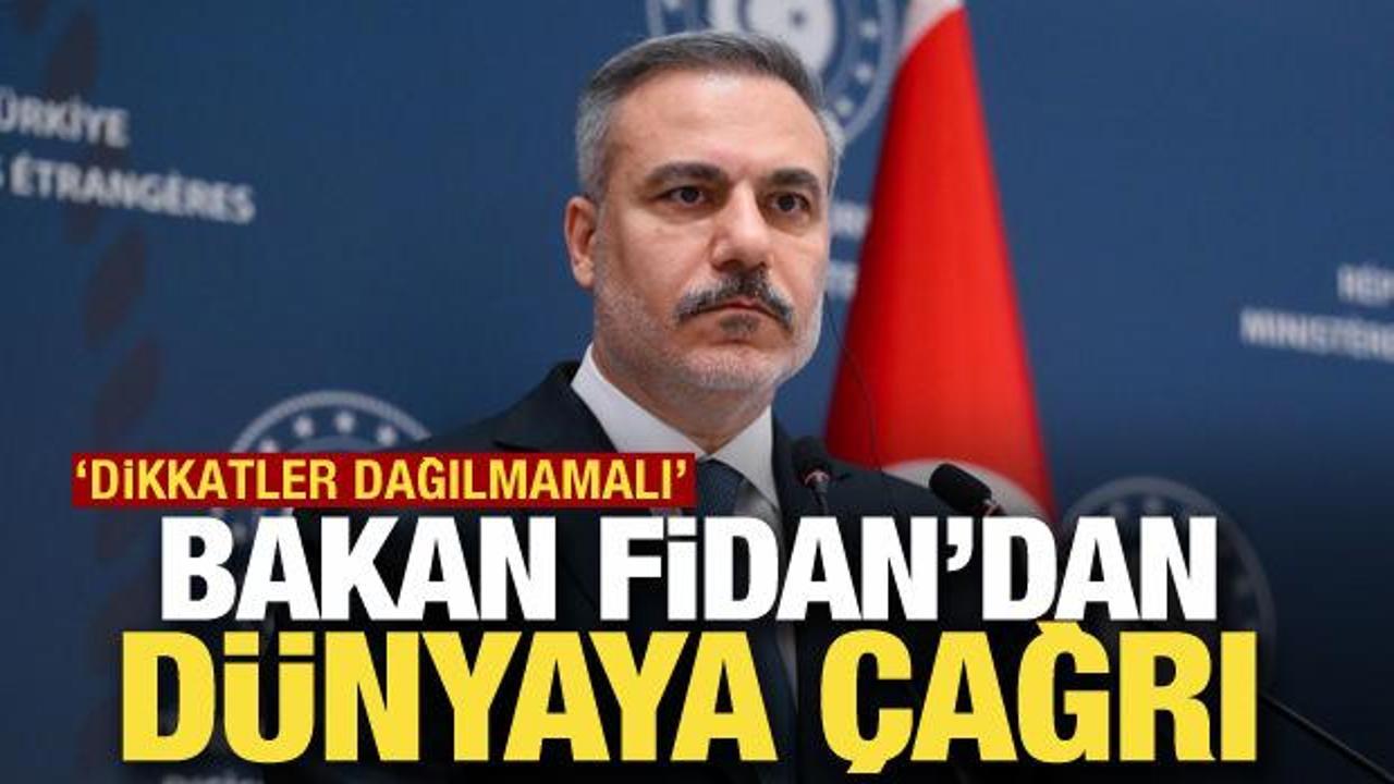 Hakan Fidan: D&uuml;nya İsrail'in sabotajlarına ses &ccedil;ıkarmalı