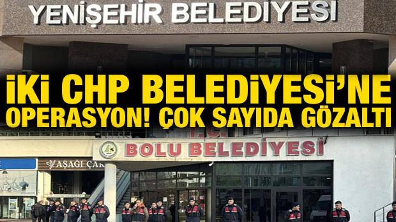 Mersin Yenişehir ve Bolu Belediyesi'ne operasyon! &Ccedil;ok sayıda g&ouml;zaltı