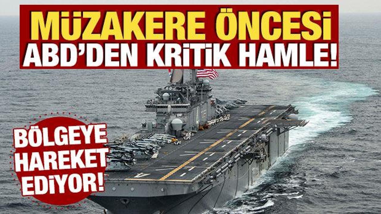 Müzakere öncesi ABD’den kritik hamle! Orta Doğu’ya askeri yığınak Müzakere öncesi ABD’den kritik hamle! Orta Doğu’ya askeri yığınak