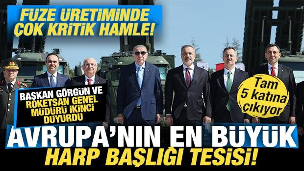 ROKETSAN Genel M&uuml;d&uuml;r&uuml; Murat İkinci: Avrupa&rsquo;nın en b&uuml;y&uuml;k harp başlığı tesisini a&ccedil;acağız!