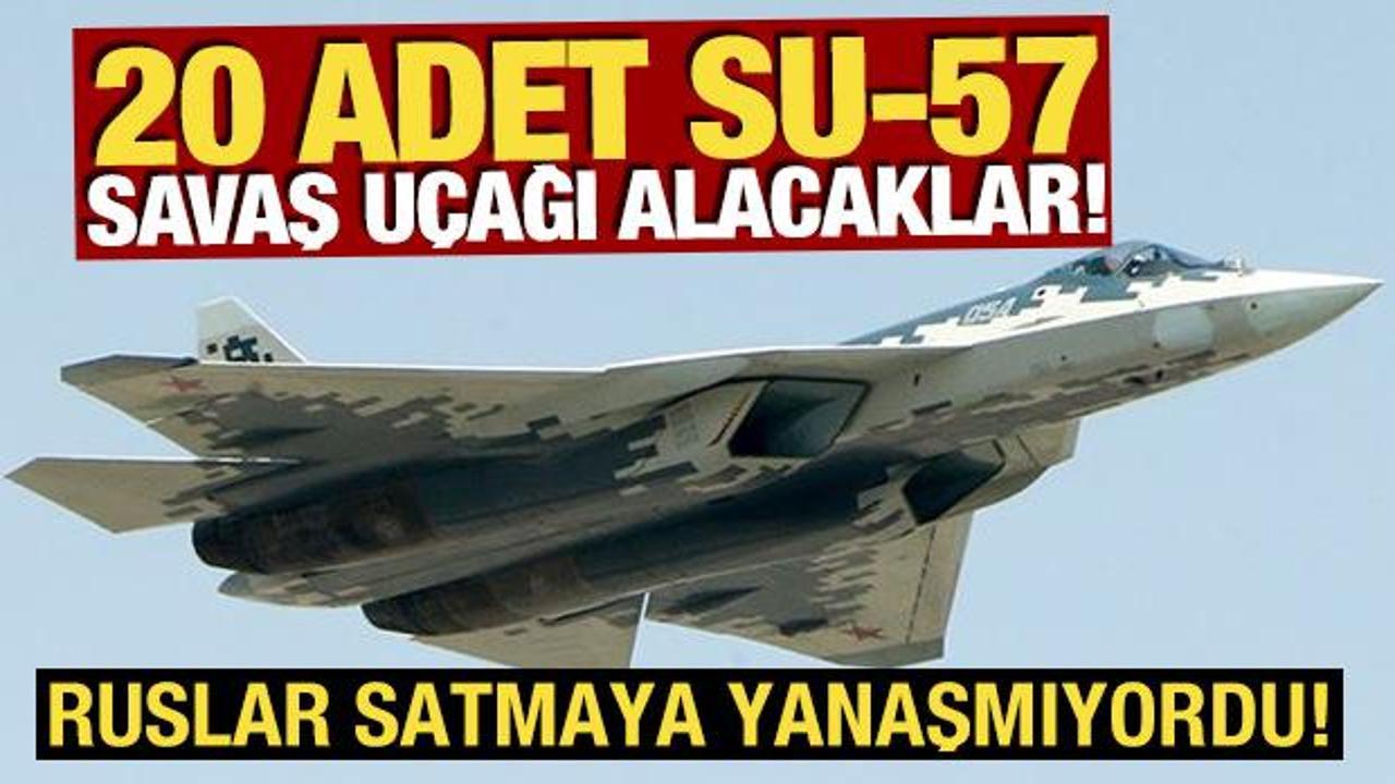 Rusya satmaya yanaşmıyordu! 20 adet Su-57 savaş uçağı alacaklar Rusya satmaya yanaşmıyordu! 20 adet Su-57 savaş uçağı alacaklar