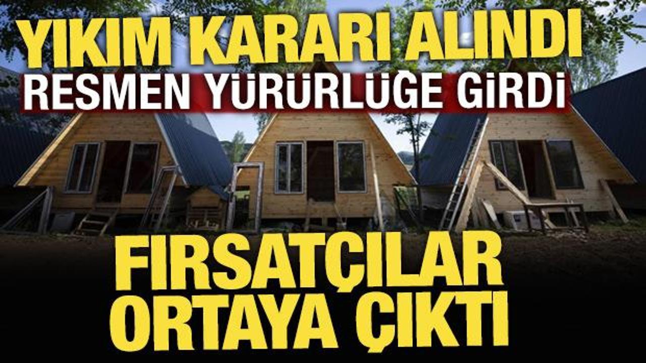 Tarım arazilerindeki ka&ccedil;ak yapılara yıkım kararı alındı, fırsat&ccedil;ılar ortaya &ccedil;ıktı