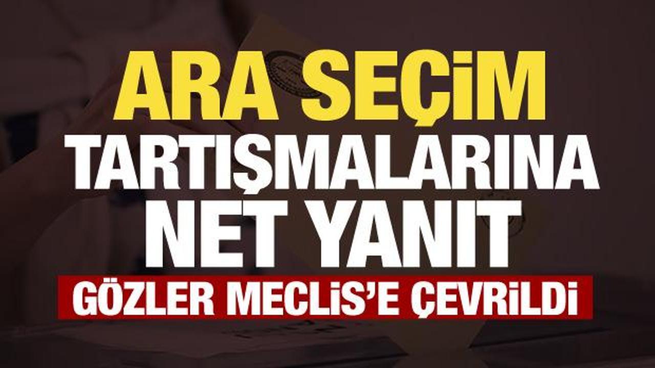 TBMM Başkanı Kurtulmuş ara se&ccedil;im tartışmalarına noktayı koydu