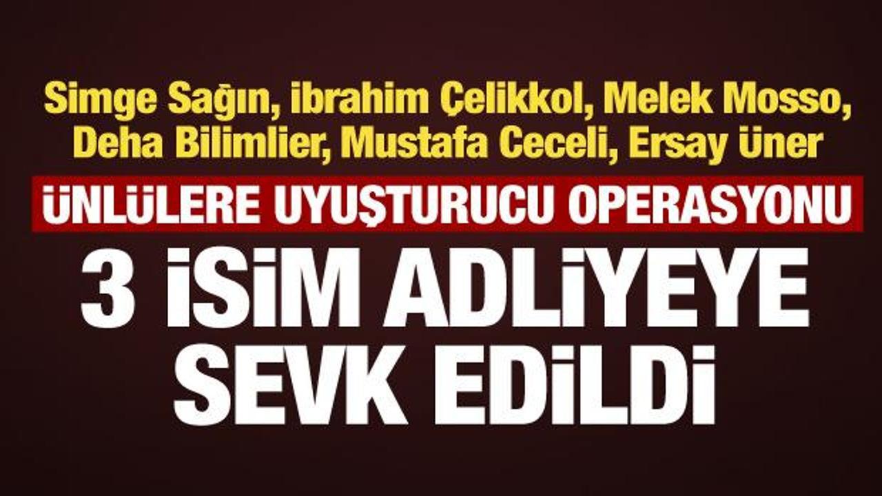 &Uuml;nl&uuml;lere y&ouml;nelik uyuşturucu soruşturması: 3 kişi adliyeye sevk edildi