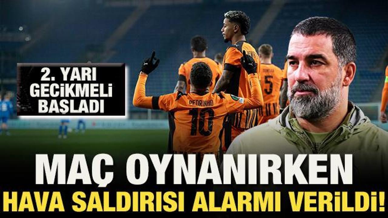 Arda Turan'lı Shakhtar'ın LNZ ile yaptığı ma&ccedil;ta hava saldırısı alarmı!
