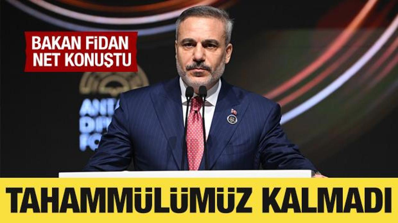 Bakan Fidan: B&ouml;lgenin savaşlara tahamm&uuml;l&uuml; kalmadı!