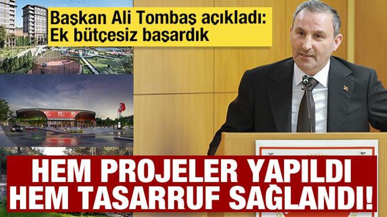 Başkan Ali Tombaş: Hem proje &uuml;rettik hem tasarruf sağladık
