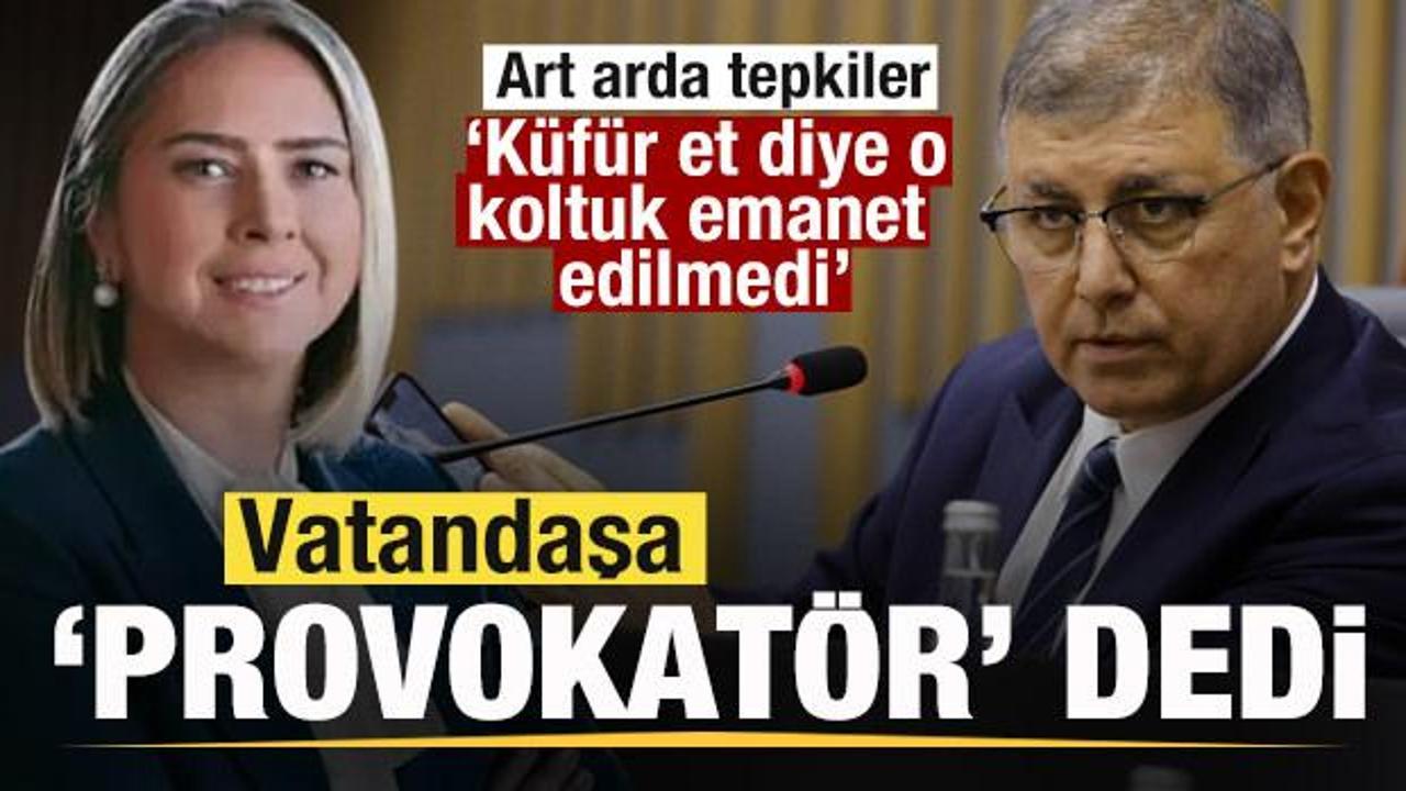 Cemil Tugay vatandaşa 'provokat&ouml;r' dedi! Cevap gecikmedi! 