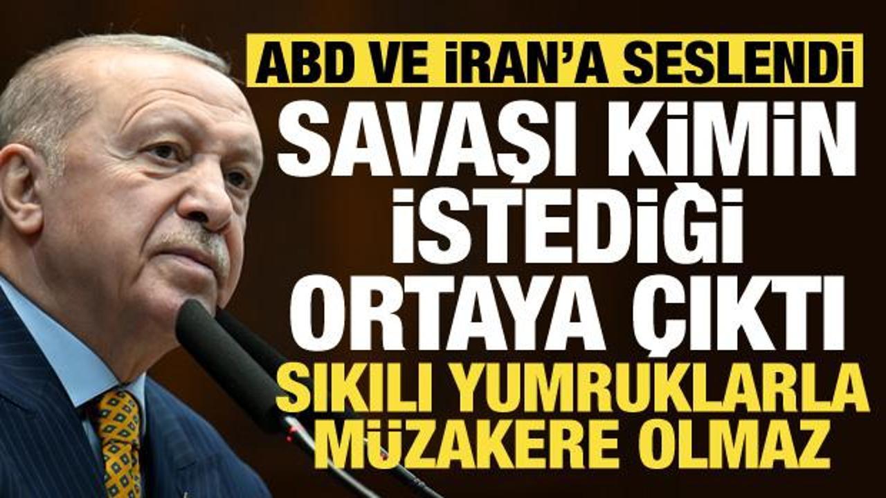 Cumhurbaşkanı Erdoğan'dan ABD ve İran'a mesaj: Sıkılı yumruklarla m&uuml;zakere olmaz!