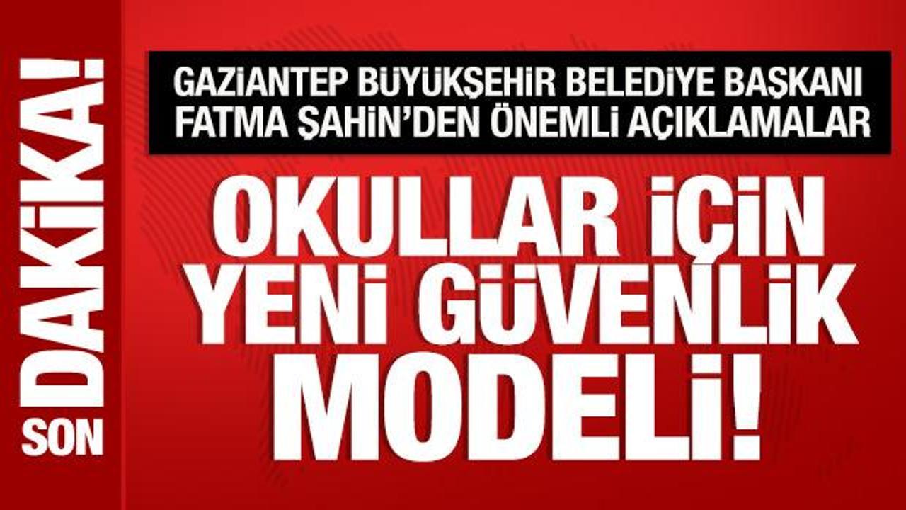 Gaziantep B&uuml;y&uuml;kşehir Belediye Başkanı Fatma Şahin'den &ouml;nemli a&ccedil;ıklamalar