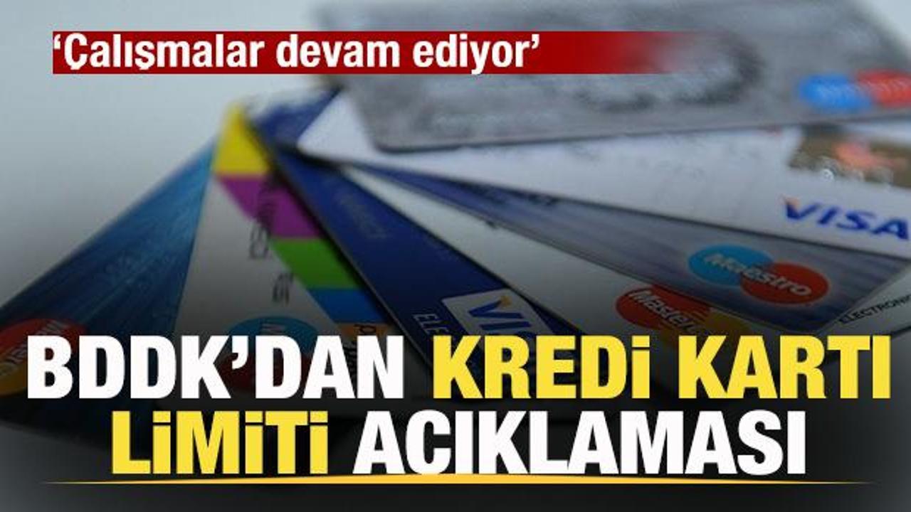 Milyonlarca kişi bekliyordu! BDDK'dan kredi kartı limiti a&ccedil;ıklaması