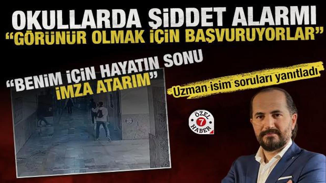 Okullarda şiddet alarmı: &ldquo;G&ouml;r&uuml;n&uuml;r olmak i&ccedil;in şiddete başvuruyorlar"