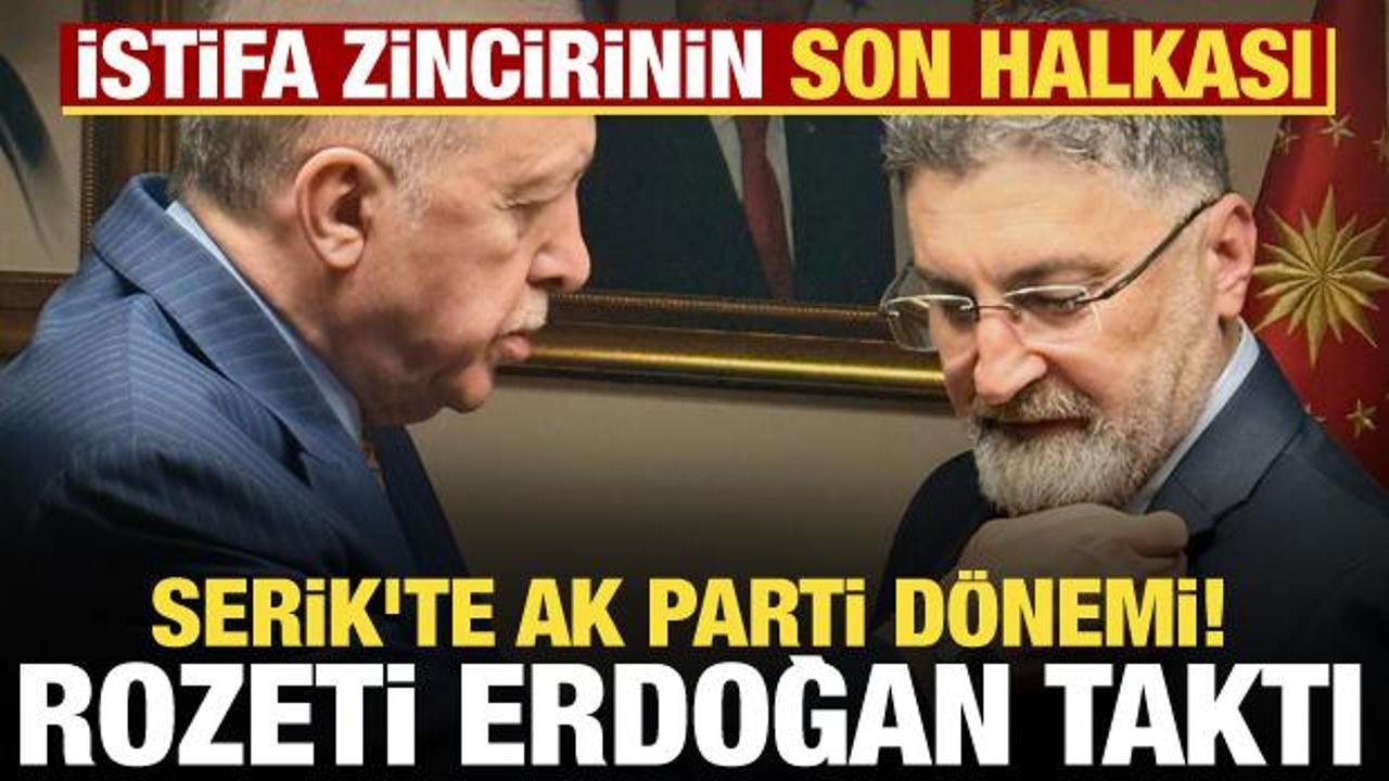 Serik'te yeni d&ouml;nem! Kadir Kumbul AK Parti'ye katıldı, rozetini Erdoğan taktı